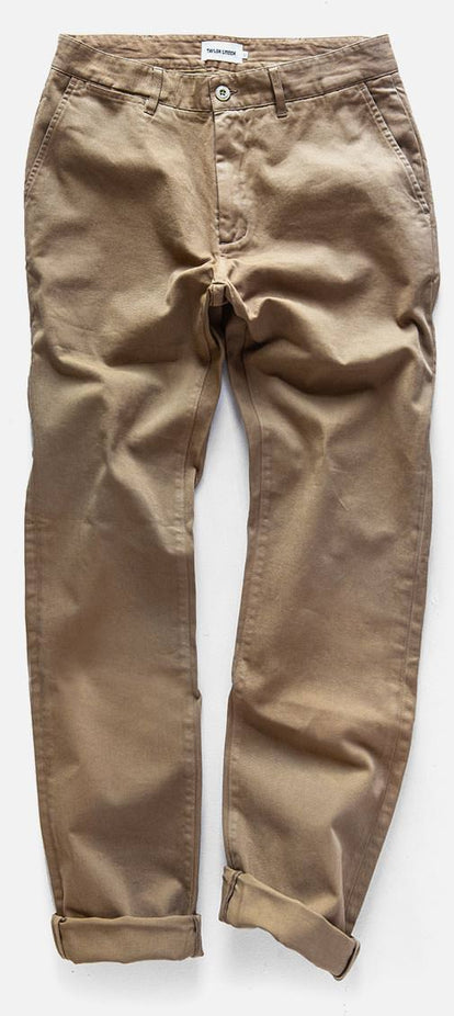 Flatlay photo of The Democratic Foundation Pant in Organic Khaki