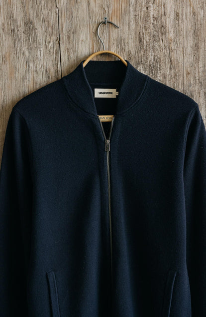 The Portola Bomber in Midnight Merino