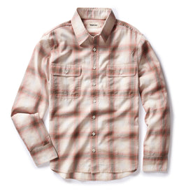 flatlay of The Craftsman Shirt in Brick Shadow Plaid