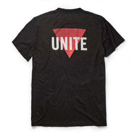 flatlay of The Cotton Hemp Tee in Unite, shown from the back