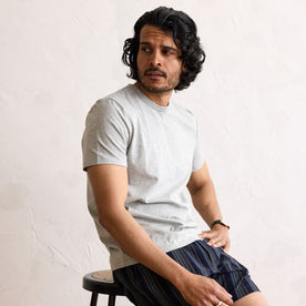 The Organic Cotton Tee in Heather Grey - featured image