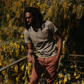The Heavy Bag Tee In Smoked Olive - featured image