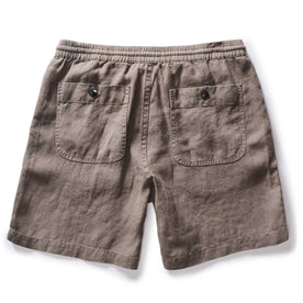 flatlay of the back pockets on The Apres Short in Canteen Hemp