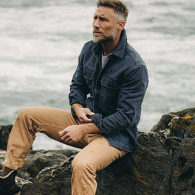 The Shop Shirt in Navy Chipped Canvas - featured image