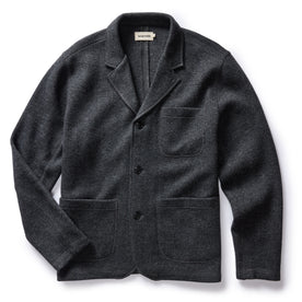 The Ridgewood Cardigan in Charcoal Birdseye Wool - featured image
