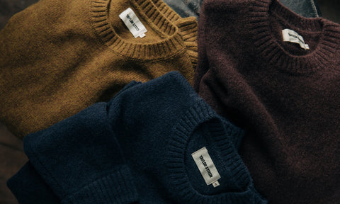 Assortment of Taylor Stitch wool sweaters